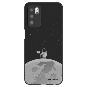 Picasee Μαύρη θήκη σιλικόνης για OPPO A16 - Astronaut