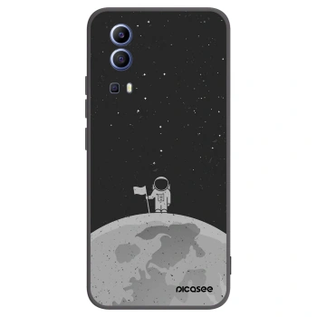 Picasee Μαύρη θήκη σιλικόνης για Vivo Y52 5G - Astronaut