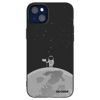 Picasee Μαύρη θήκη σιλικόνης για Apple iPhone 14 Plus - Astronaut