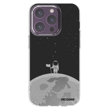 Picasee διαφανής θήκη σιλικόνης Apple iPhone 14 Pro - Astronaut