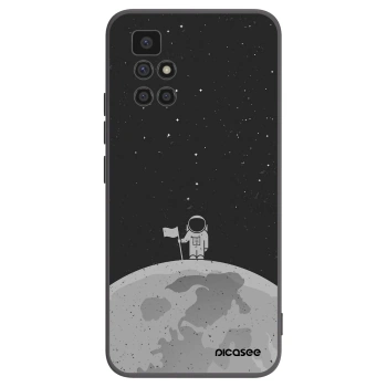 Picasee Μαύρη θήκη σιλικόνης για Xiaomi Redmi 10 (2022) - Astronaut
