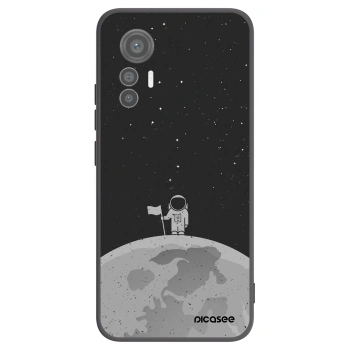 Picasee Μαύρη θήκη σιλικόνης για Xiaomi 12 Lite - Astronaut