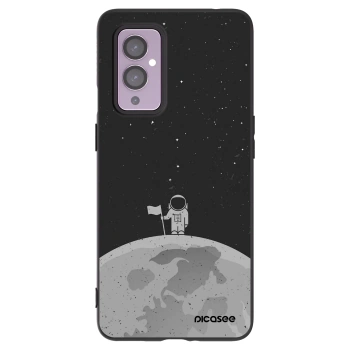 Picasee Μαύρη θήκη σιλικόνης για OnePlus 9 - Astronaut