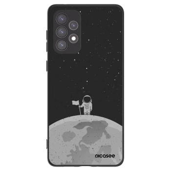Picasee Μαύρη θήκη σιλικόνης για Samsung Galaxy A73 5G - Astronaut