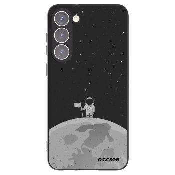 Picasee Μαύρη θήκη σιλικόνης για Samsung Galaxy S23+ 5G - Astronaut