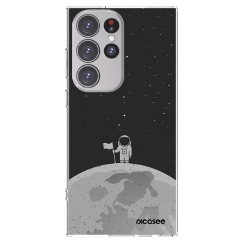 Picasee διαφανής θήκη σιλικόνης Samsung Galaxy S23 Ultra 5G - Astronaut