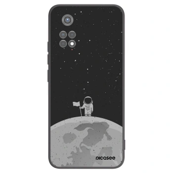 Picasee Μαύρη θήκη σιλικόνης για Xiaomi Redmi Note 11S 5G - Astronaut