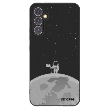 Picasee Μαύρη θήκη σιλικόνης για Samsung Galaxy A34 5G A346B - Astronaut