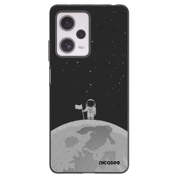 Picasee Μαύρη θήκη σιλικόνης για Xiaomi Redmi Note 12 Pro+ 5G - Astronaut
