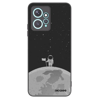 Picasee Μαύρη θήκη σιλικόνης για Xiaomi Redmi Note 12 4G - Astronaut