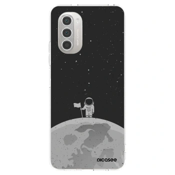 Picasee διαφανής θήκη σιλικόνης Motorola Moto G51 - Astronaut