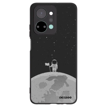 Picasee Μαύρη θήκη σιλικόνης για Honor X7a - Astronaut