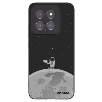 Picasee Μαύρη θήκη σιλικόνης για Xiaomi 14 - Astronaut