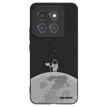 Picasee Μαύρη θήκη σιλικόνης για Xiaomi 14 Pro - Astronaut