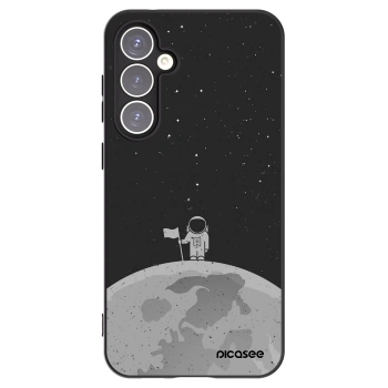 Picasee Μαύρη θήκη σιλικόνης για Samsung Galaxy S23 FE S711B - Astronaut