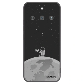 Picasee Μαύρη θήκη σιλικόνης για Realme 11 Pro+ - Astronaut