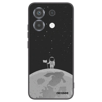 Picasee Μαύρη θήκη σιλικόνης για Xiaomi Poco X6 - Astronaut