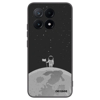 Picasee Μαύρη θήκη σιλικόνης για Xiaomi Poco X6 Pro - Astronaut