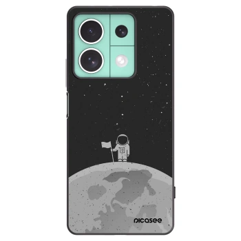 Picasee Μαύρη θήκη σιλικόνης για Xiaomi Redmi Note 13 5G - Astronaut