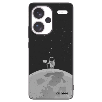 Picasee Μαύρη θήκη σιλικόνης για Xiaomi Redmi Note 13 Pro+ 5G - Astronaut