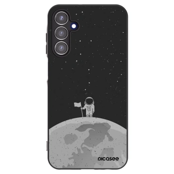 Picasee Μαύρη θήκη σιλικόνης για Samsung Galaxy A15 A155F 4G - Astronaut