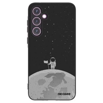 Picasee Μαύρη θήκη σιλικόνης για Samsung Galaxy A35 5G A356B - Astronaut