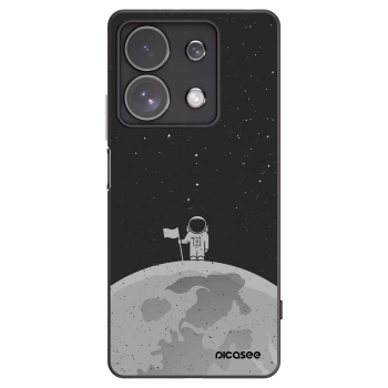 Picasee Μαύρη θήκη σιλικόνης για Xiaomi Redmi Note 13 Pro 4G - Astronaut