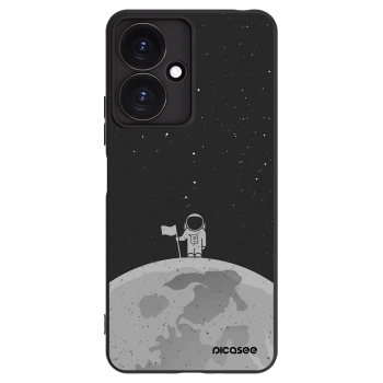 Picasee Μαύρη θήκη σιλικόνης για Xiaomi Redmi 13C 5G - Astronaut