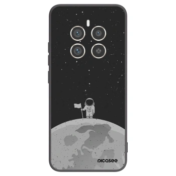 Picasee Μαύρη θήκη σιλικόνης για Realme 12 Pro 5G - Astronaut