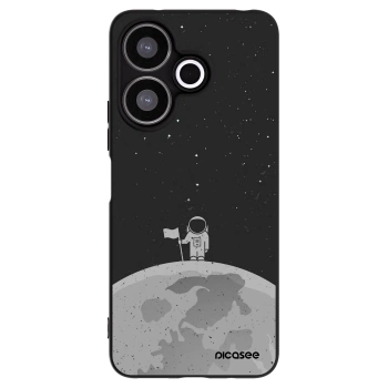 Picasee Μαύρη θήκη σιλικόνης για Xiaomi Redmi 13 4G - Astronaut
