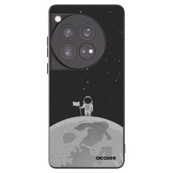 Picasee Μαύρη θήκη σιλικόνης για OnePlus 12 5G - Astronaut