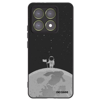 Picasee Μαύρη θήκη σιλικόνης για Xiaomi 14T - Astronaut