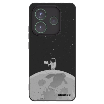 Picasee Μαύρη θήκη σιλικόνης για Xiaomi Redmi Note 14 5G - Astronaut