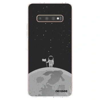 Picasee διαφανής θήκη σιλικόνης Samsung Galaxy S10 Plus G975 - Astronaut