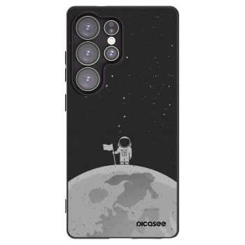Picasee Μαύρη θήκη σιλικόνης για Samsung Galaxy S25 Ultra 5G - Astronaut