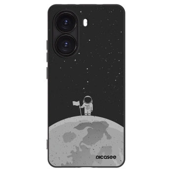 Picasee Μαύρη θήκη σιλικόνης για Xiaomi Poco X7 Pro 5G - Astronaut