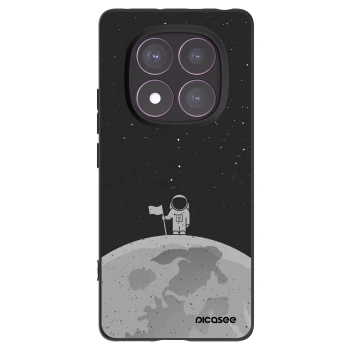 Picasee Μαύρη θήκη σιλικόνης για Xiaomi Redmi Note 14 Pro 4G - Astronaut