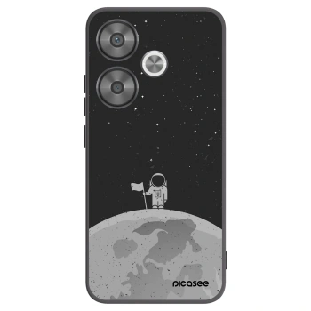 Picasee Μαύρη θήκη σιλικόνης για Xiaomi Poco F6 - Astronaut