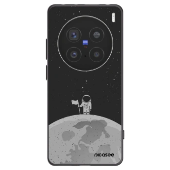 Picasee Μαύρη θήκη σιλικόνης για Vivo X200 Pro - Astronaut