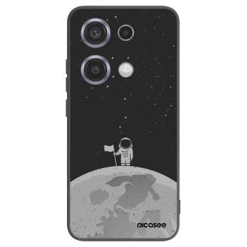 Picasee Μαύρη θήκη σιλικόνης για Xiaomi Redmi Note 14S - Astronaut