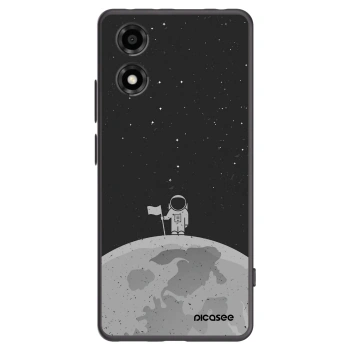 Picasee Μαύρη θήκη σιλικόνης για Motorola Moto E14 - Astronaut