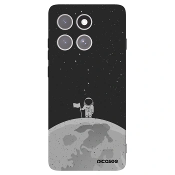 Picasee Μαύρη θήκη σιλικόνης για Motorola Edge 60 Pro - Astronaut
