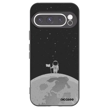 Picasee Μαύρη θήκη σιλικόνης για Google Pixel 9 Pro XL - Astronaut
