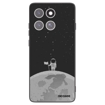 Picasee Μαύρη θήκη σιλικόνης για Motorola Edge 60 Fusion - Astronaut