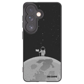 Picasee Μαύρη θήκη σιλικόνης για Samsung Galaxy S26 - Astronaut