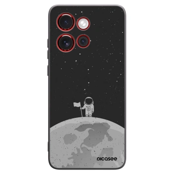 Picasee Μαύρη θήκη σιλικόνης για Motorola Edge 60 Neo 5G - Astronaut