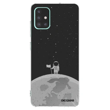 Picasee διαφανής θήκη σιλικόνης Samsung Galaxy A51 A515F - Astronaut