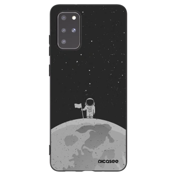 Picasee Μαύρη θήκη σιλικόνης για Samsung Galaxy S20+ G985F - Astronaut