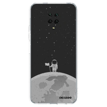 Picasee διαφανής θήκη σιλικόνης Xiaomi Redmi Note 9S - Astronaut