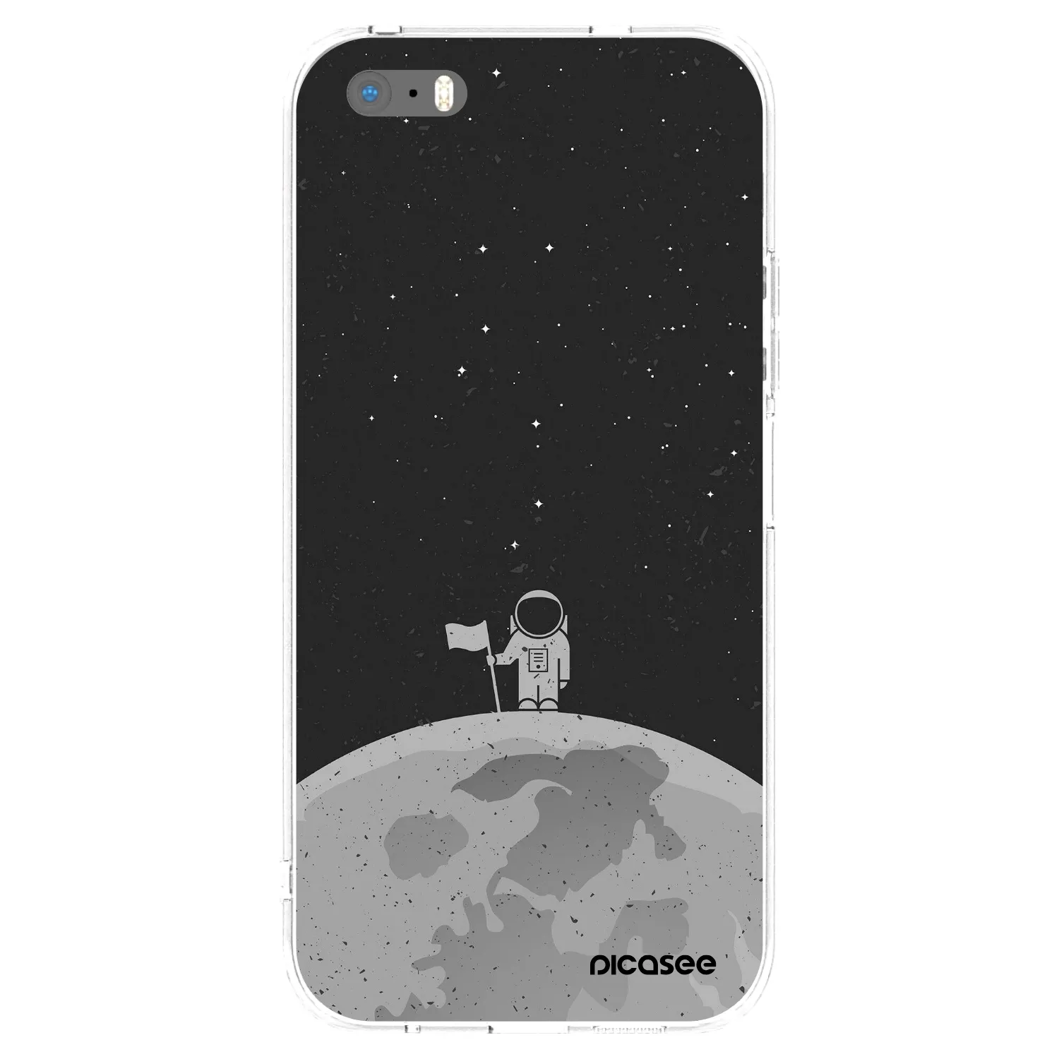 Picasee διαφανής θήκη σιλικόνης Apple iPhone 5/5S/SE - Astronaut